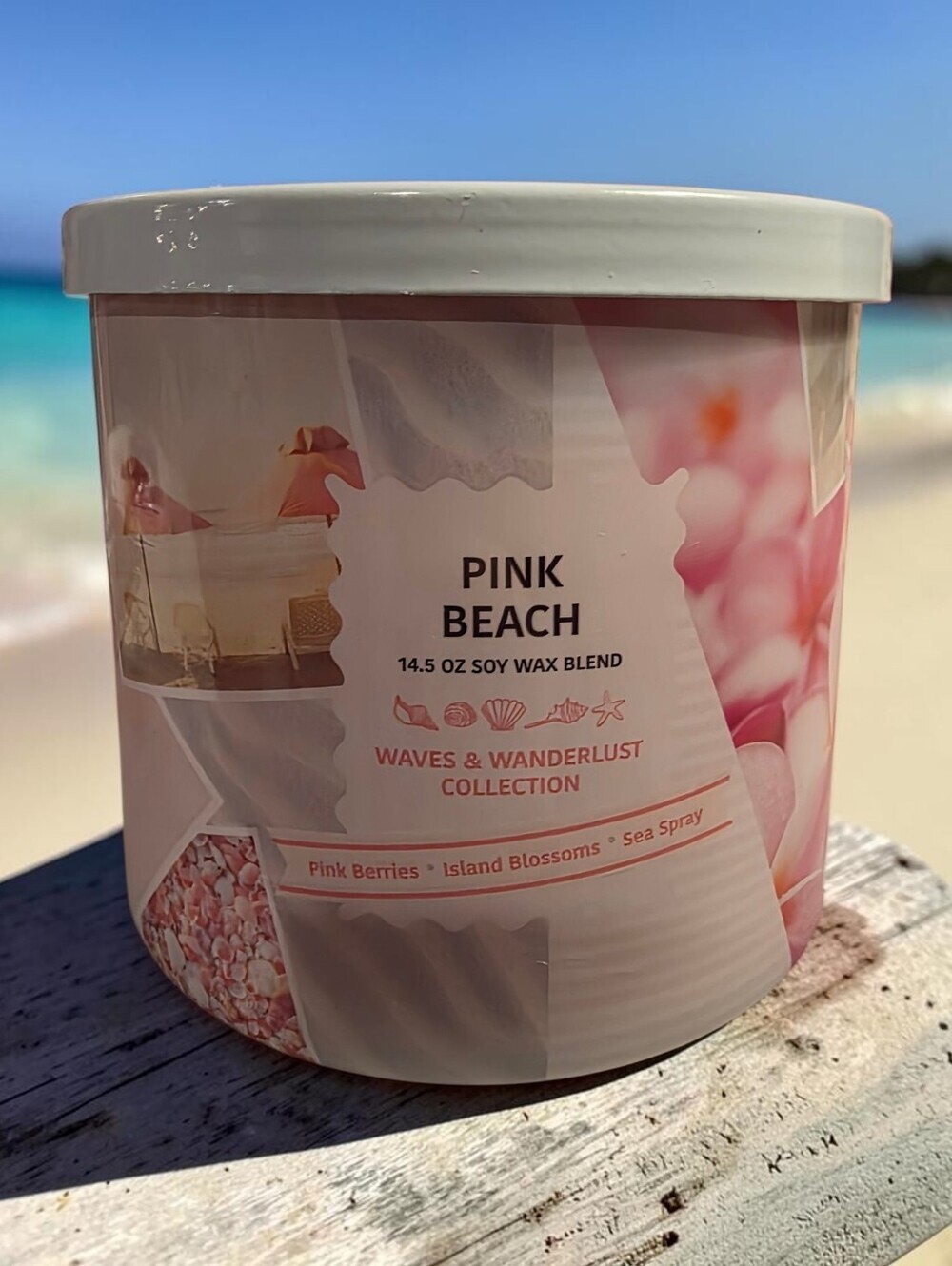 Goose Creek Pink Beach Candle Waves & Wanderlust Collection